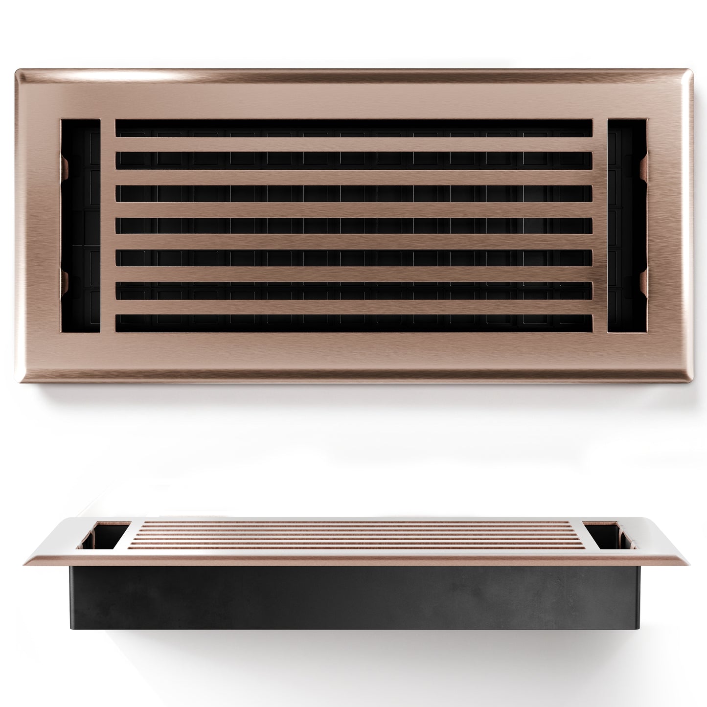 Floor Register - Linear Satin Bronze