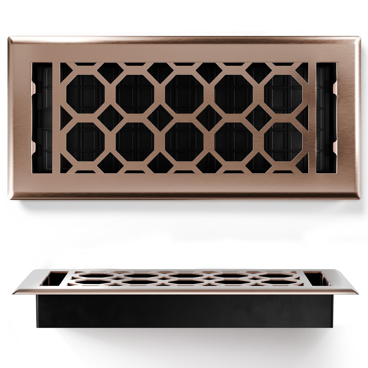 Floor Register - Honeycomb Satin Bronze